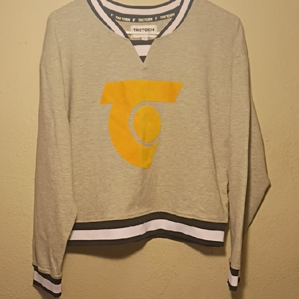 Tretorn Gray and Yellow Women's Sweater